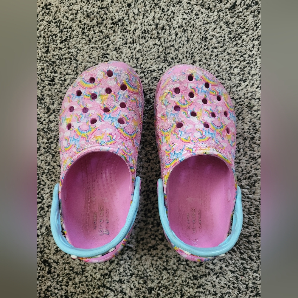 Kids Lisa Frank CROCS Size 12 - Picture 2 of 7